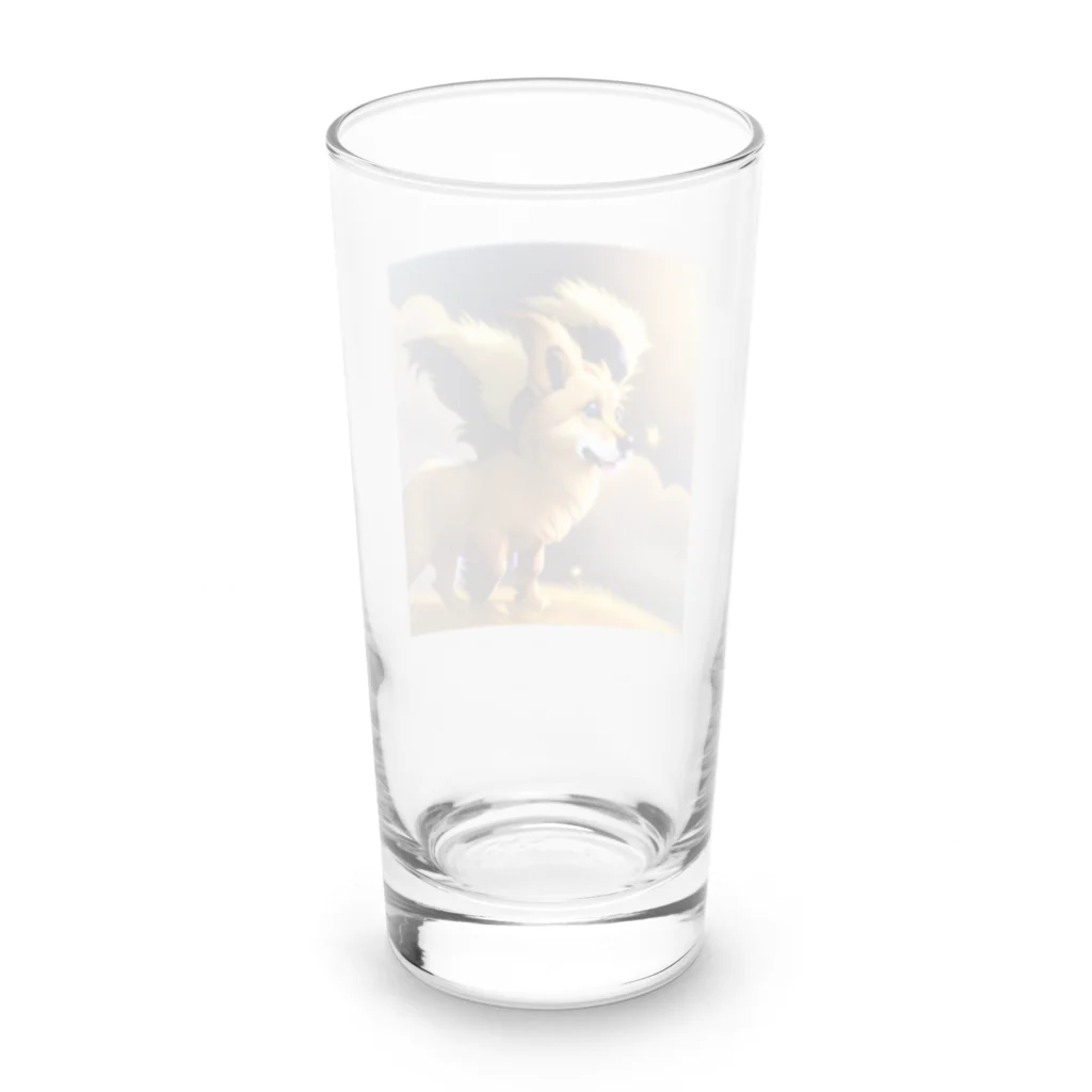 べるべるの星を見てるわんちゃんグッズ Long Sized Water Glass :back