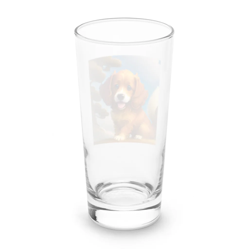 fumi__23のかわいい犬のグッズ Long Sized Water Glass :back