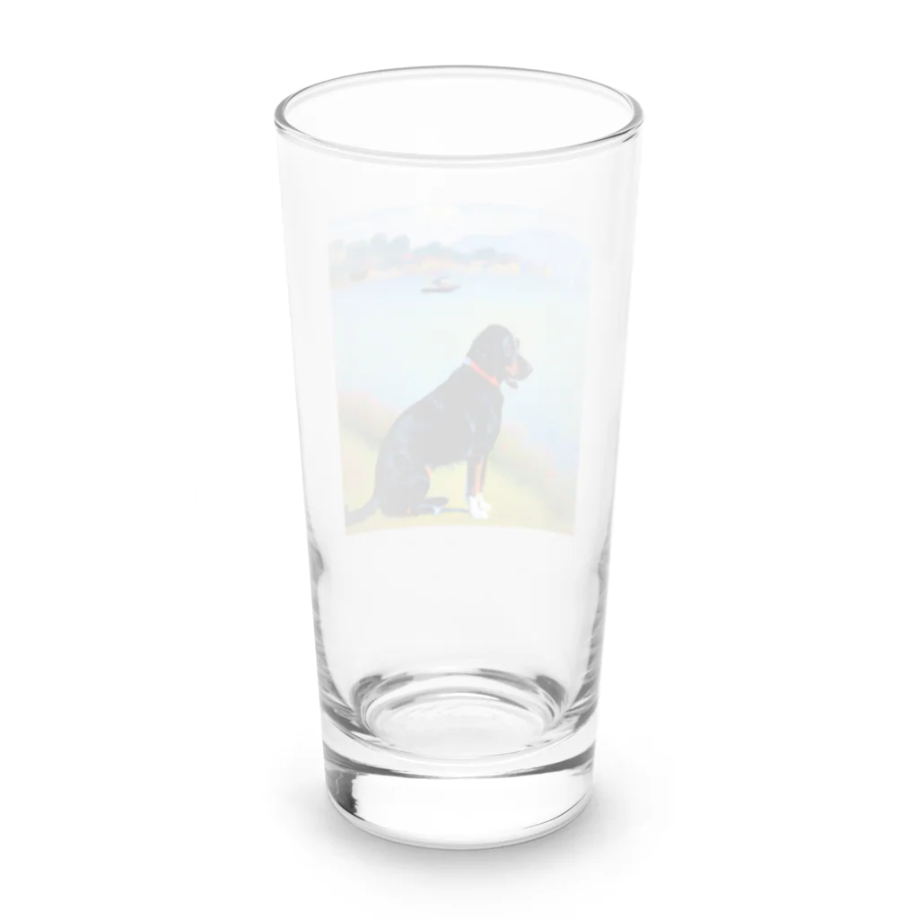saroraのモネの犬 Long Sized Water Glass :back