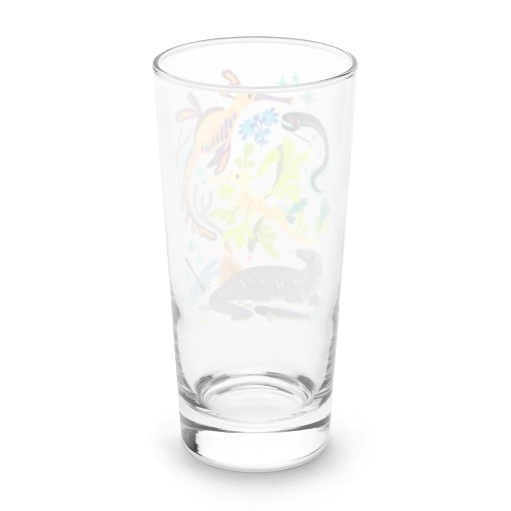 みなとまち層の世界のドラゴンたち Long Sized Water Glass :back