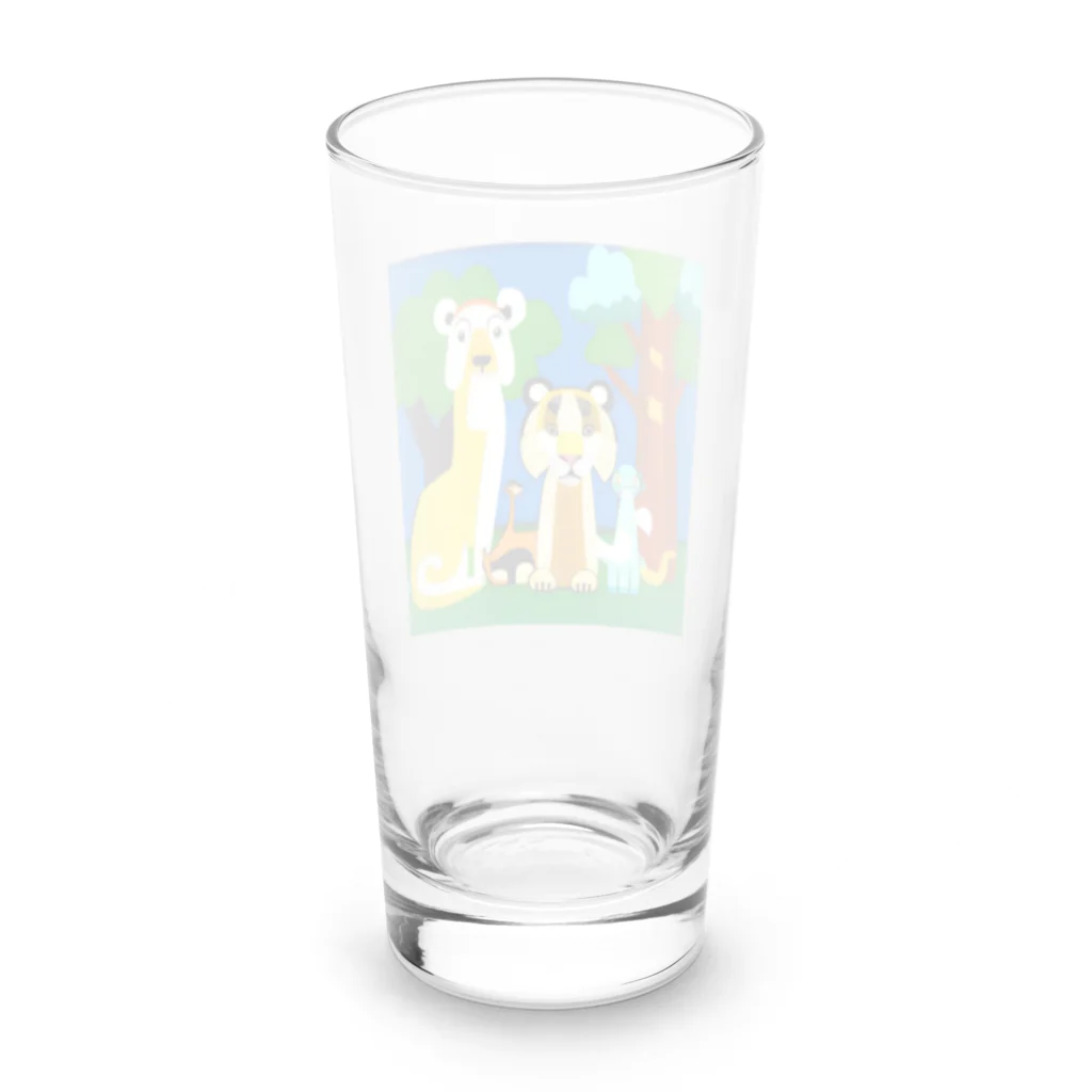 にゃんこショップのレインボーアニマル Long Sized Water Glass :back