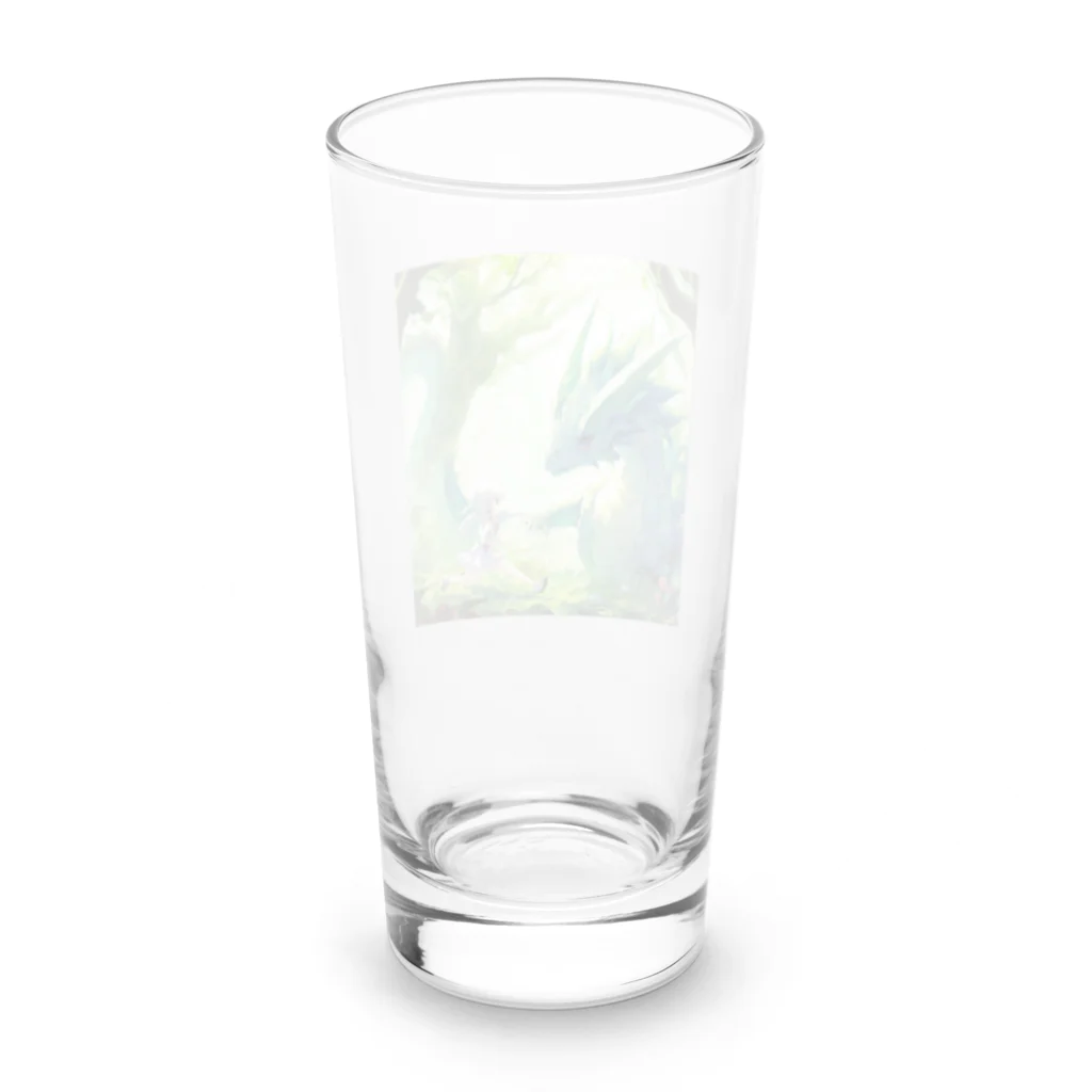 Wakuryuの八恩森の神龍と少女 Long Sized Water Glass :back