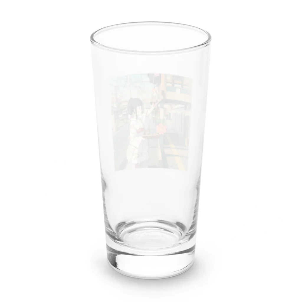 PAPAMONのいち神 Long Sized Water Glass :back