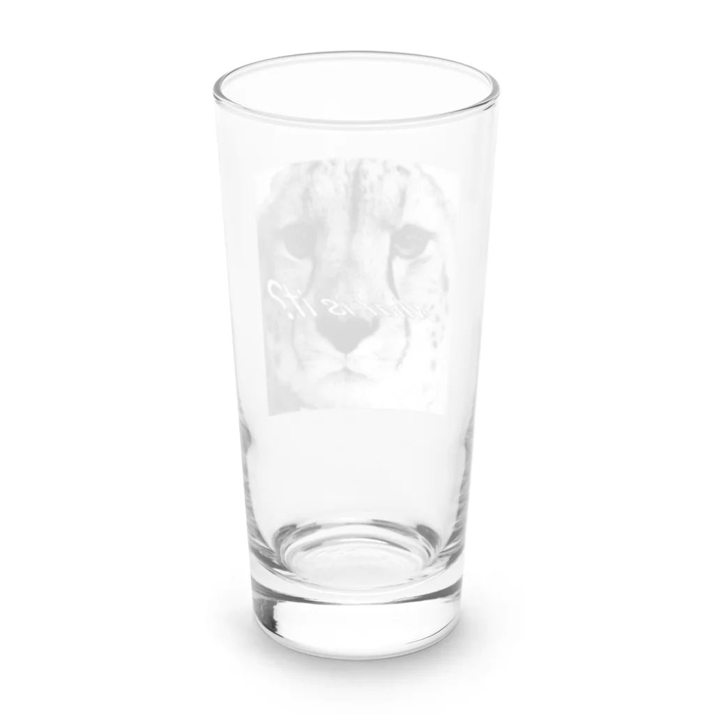Kego_Storeのチーターさん Long Sized Water Glass :back