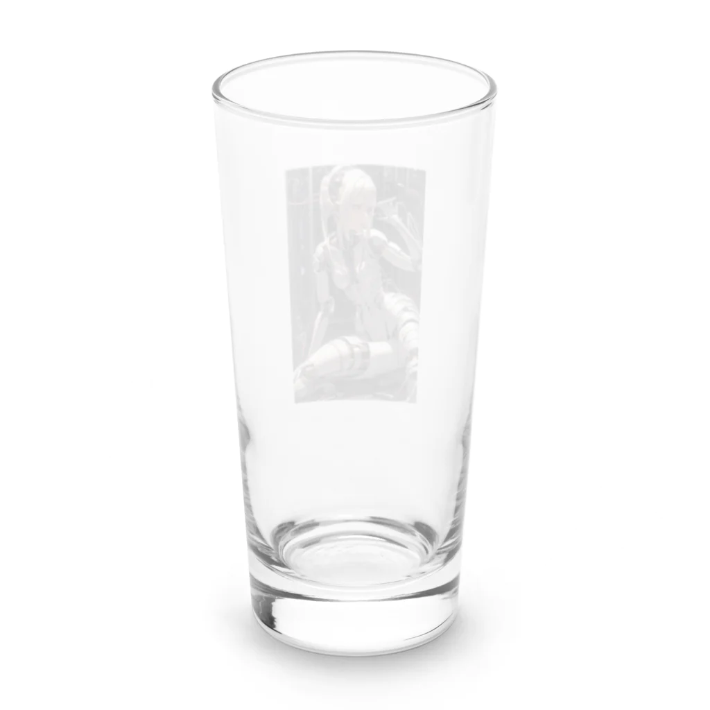 メカニカルシンセゾンビオンラインのメカニカルシンセゾンビガールのイラストのグッズ　#3 Long Sized Water Glass :back