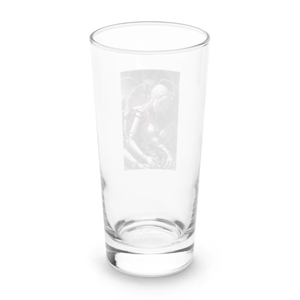 メカニカルシンセゾンビオンラインのメカニカルシンセゾンビガールのイラストのグッズ　#4 Long Sized Water Glass :back