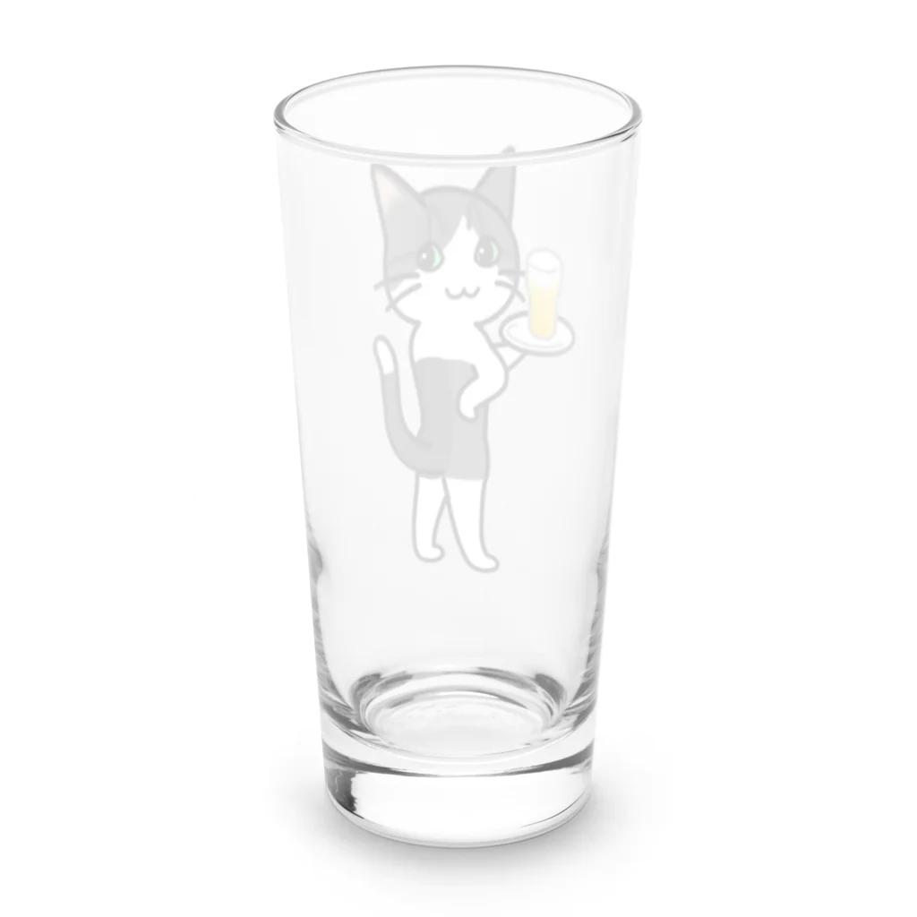 The Cat who.... suzuriのバドキャット Long Sized Water Glass :back
