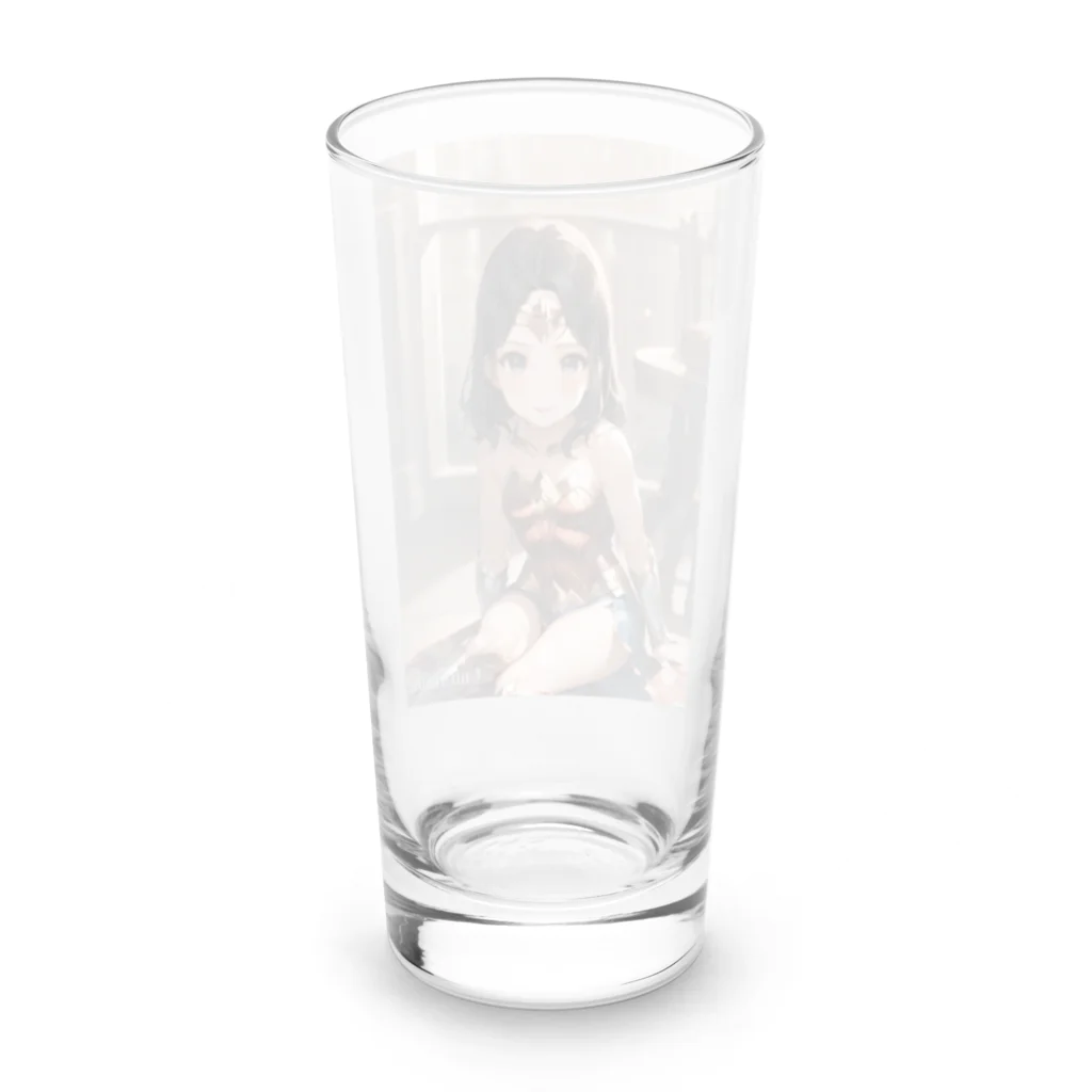 PAPAMONのいち神様 Long Sized Water Glass :back