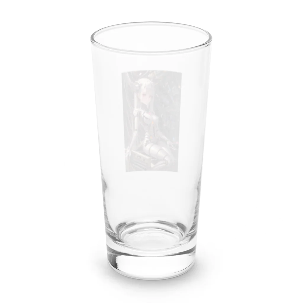 メカニカルシンセゾンビオンラインのメカニカルシンセゾンビガールのイラストのグッズ　#6 Long Sized Water Glass :back