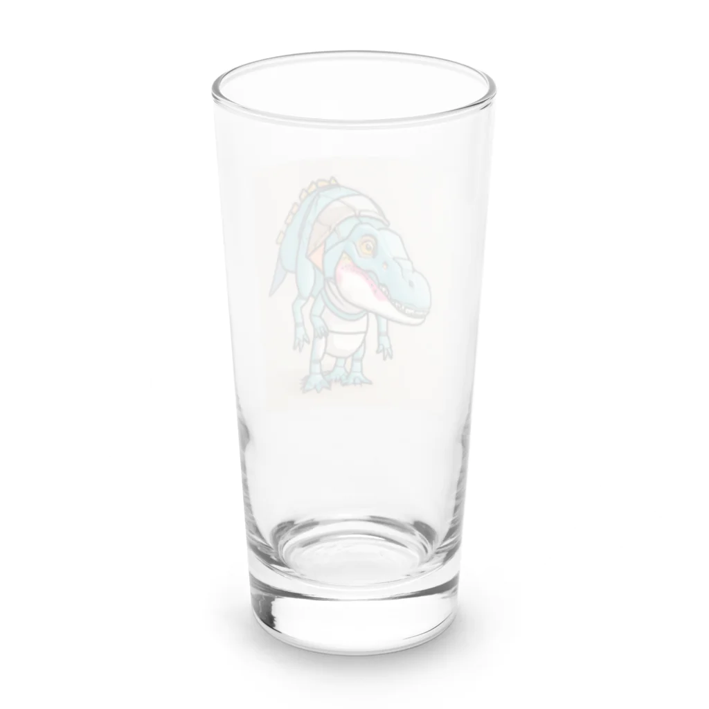 ゆるっと個性のT-Rexアリゲーター Long Sized Water Glass :back