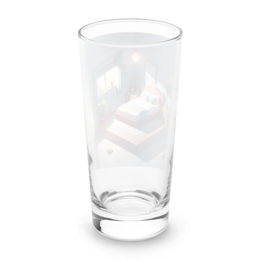 chocobo25whiteの小さくて居心地の良い寝室 Long Sized Water Glass :back