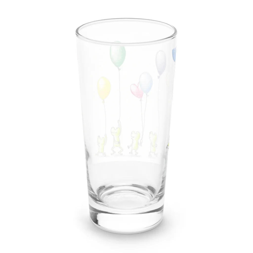 かえるのうた子のかえると風船 Long Sized Water Glass :back