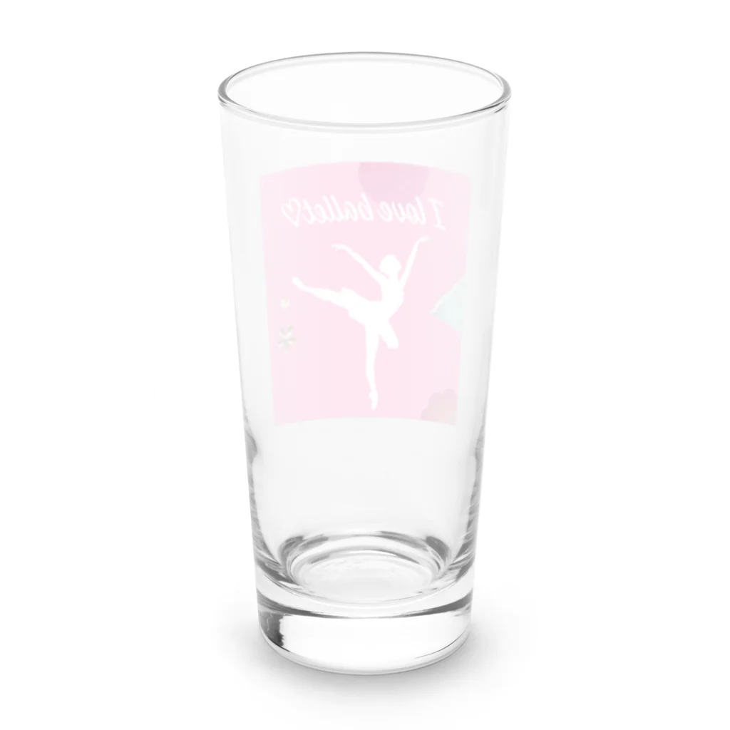 nozomi-mama-shop♪のI love balletグッズ🩰 Long Sized Water Glass :back