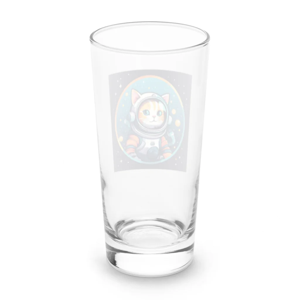 スペースキャットコレクションのコスモキャット Long Sized Water Glass :back