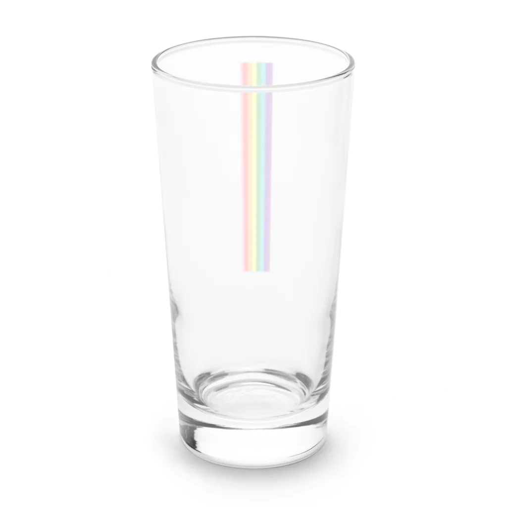 LGBTQ＋プライドショップのレインボー・ロンググラス Long Sized Water Glass :back