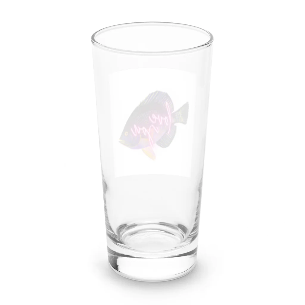 ラブリーチャーミーのLove fish Long Sized Water Glass :back