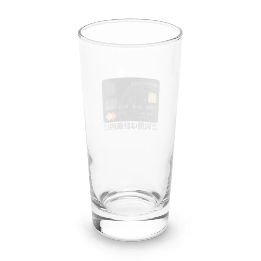 パチンコ・スロット・ギャンブルカルチャーショップのご利用は計画的に Long Sized Water Glass :back