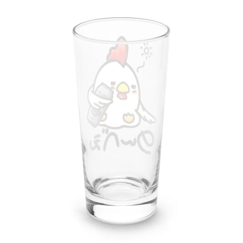 樹璃ィ's すとあののんべぇにわとりさん！カラー Long Sized Water Glass :back