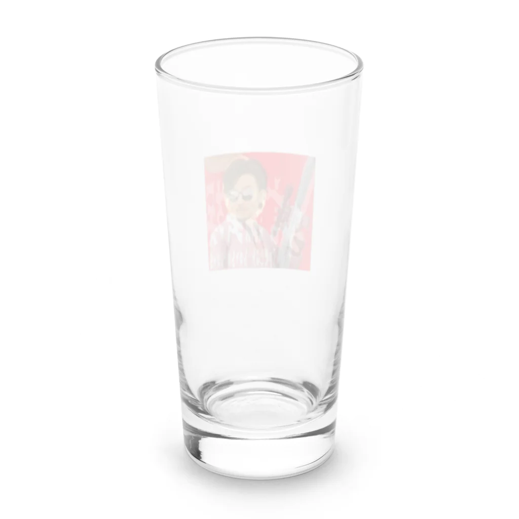 zakojarimasuojisannのザコ砂利マスおじさん（サングラス） Long Sized Water Glass :back