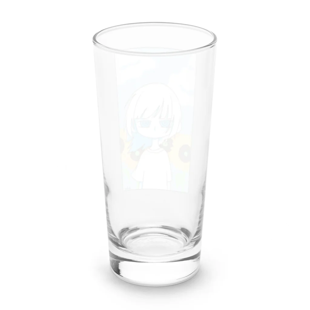 Breezeの青空と向日葵と Long Sized Water Glass :back