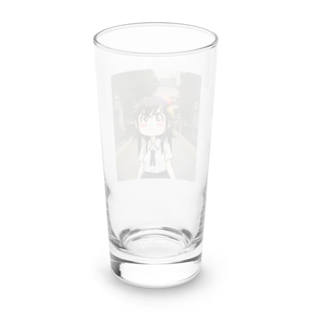 henreの頑張る子を応援グッズ Long Sized Water Glass :back