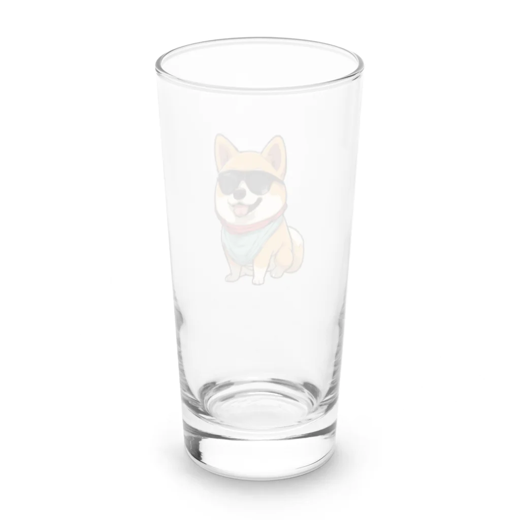 lilymummy リリマミのイカした柴犬 Long Sized Water Glass :back