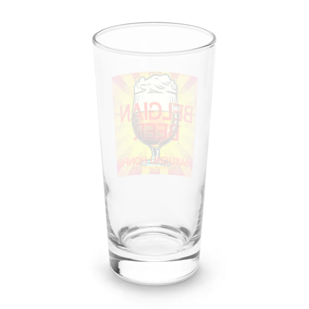 ベルギービールバー麦酒本舗公式グッズのベルギービールゴールデンエール version Long Sized Water Glass :back