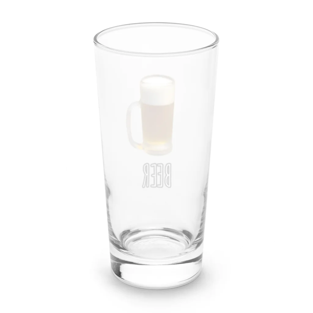 ノブお@グルメ調査員🍙のビール(シンプル) Long Sized Water Glass :back