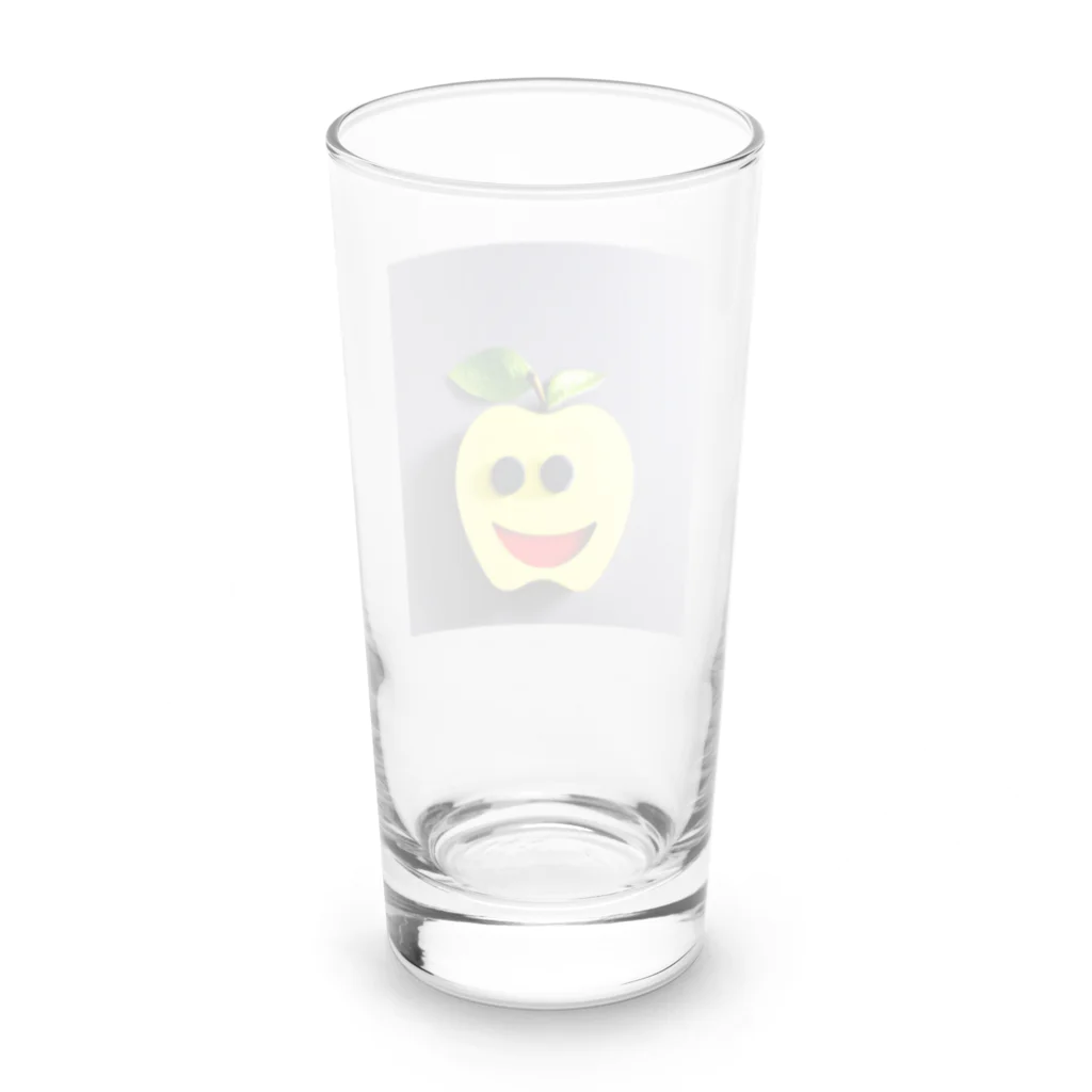にゃーんの生きたリンゴ Long Sized Water Glass :back