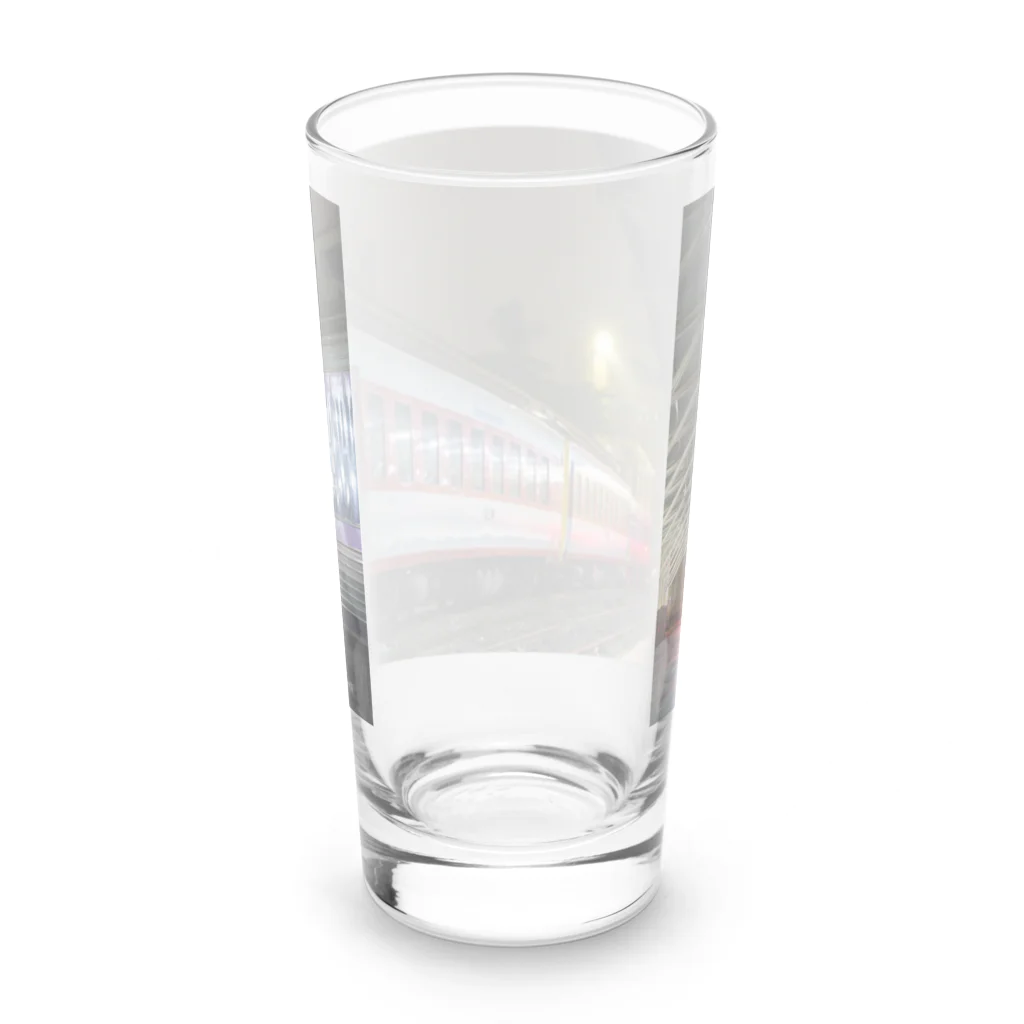 Second_Life_of_Railwaysのブルートレインが旅情を誘う、タイ国鉄ファランポーン駅の夜 Long Sized Water Glass :back