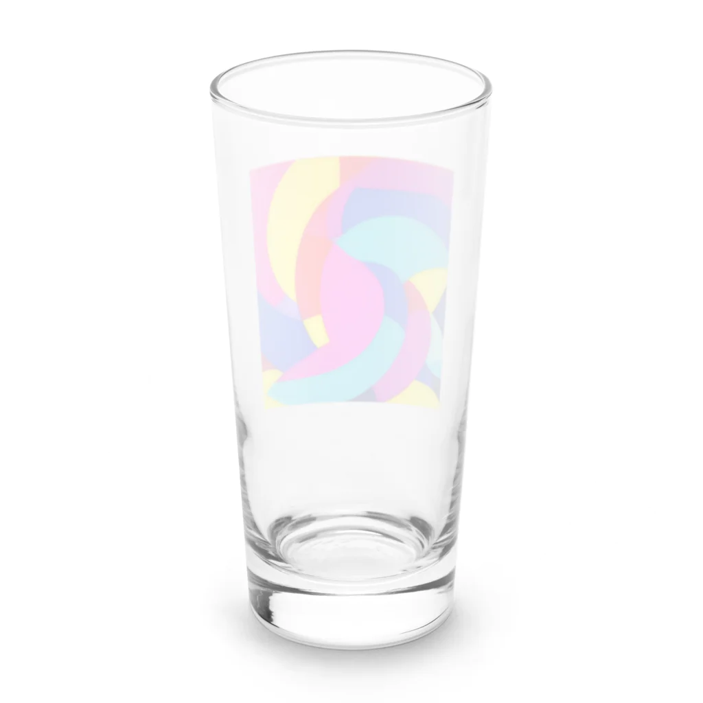 おしゃれなシティグッズの色鮮やかおしゃれアート Long Sized Water Glass :back