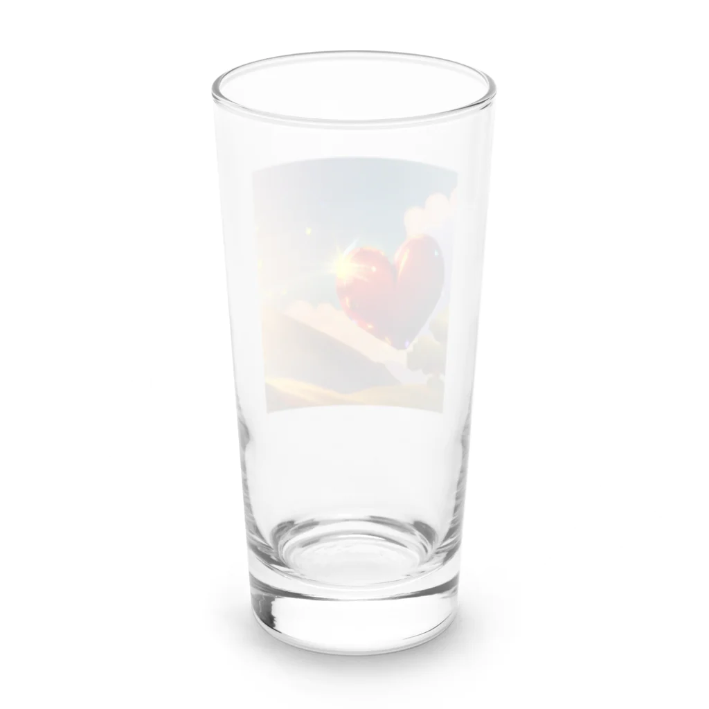 takuの穏やかな宝物のハートの幻想 Long Sized Water Glass :back