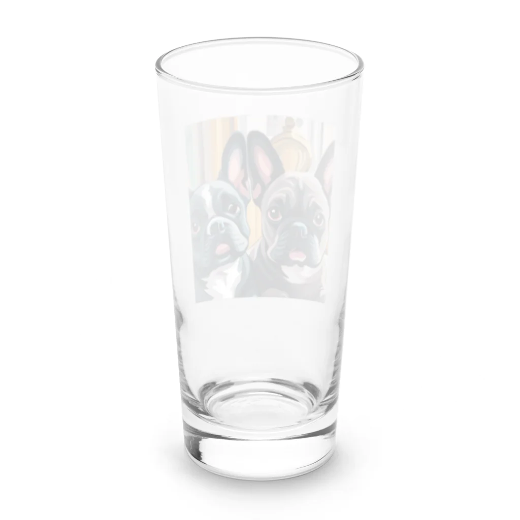 わんわんギャラリーのワンちゃん仲良し物語 Long Sized Water Glass :back