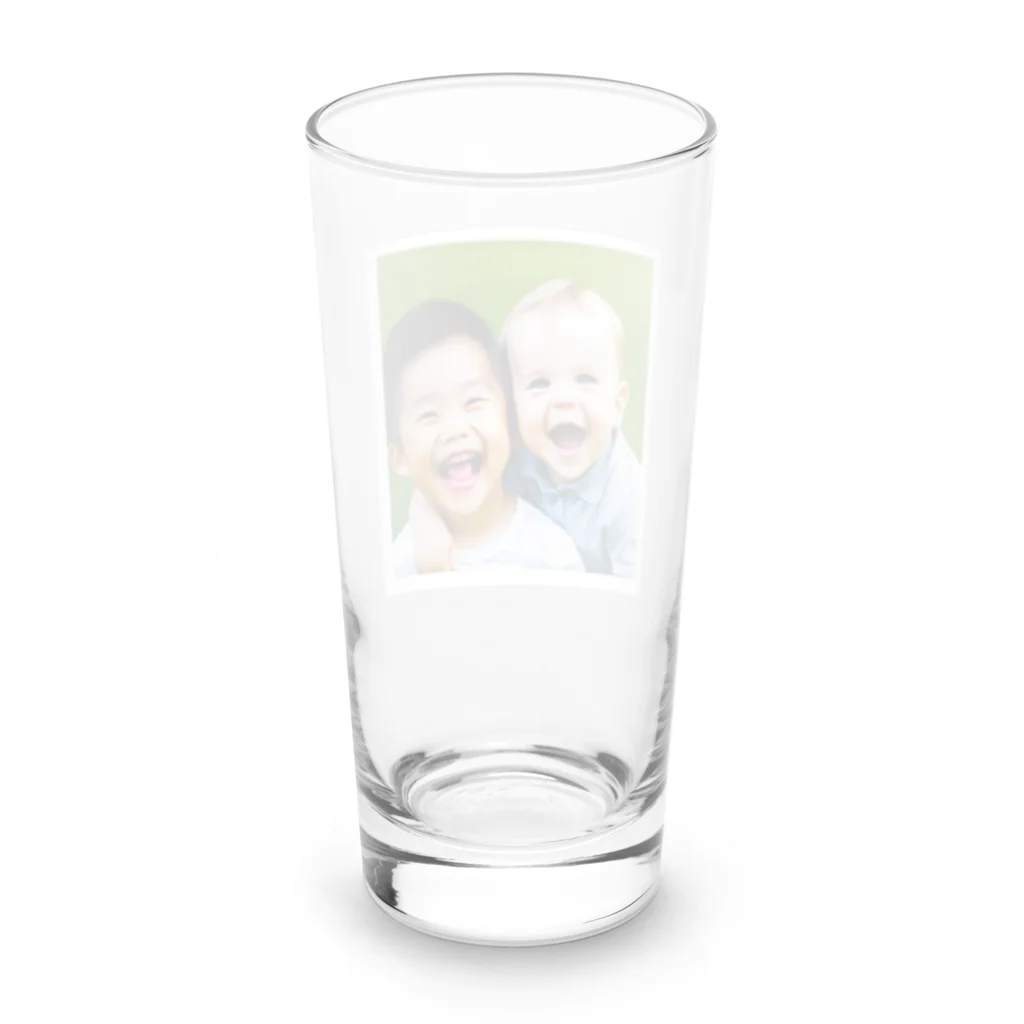 wado_dのかわいい笑顔の子供達 Long Sized Water Glass :back