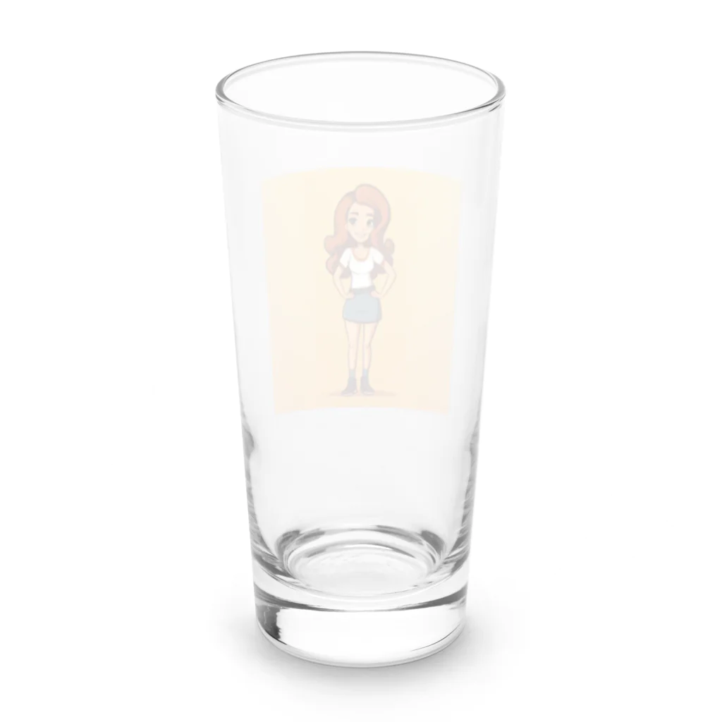 ryuya__52のフレンドリーガール Long Sized Water Glass :back