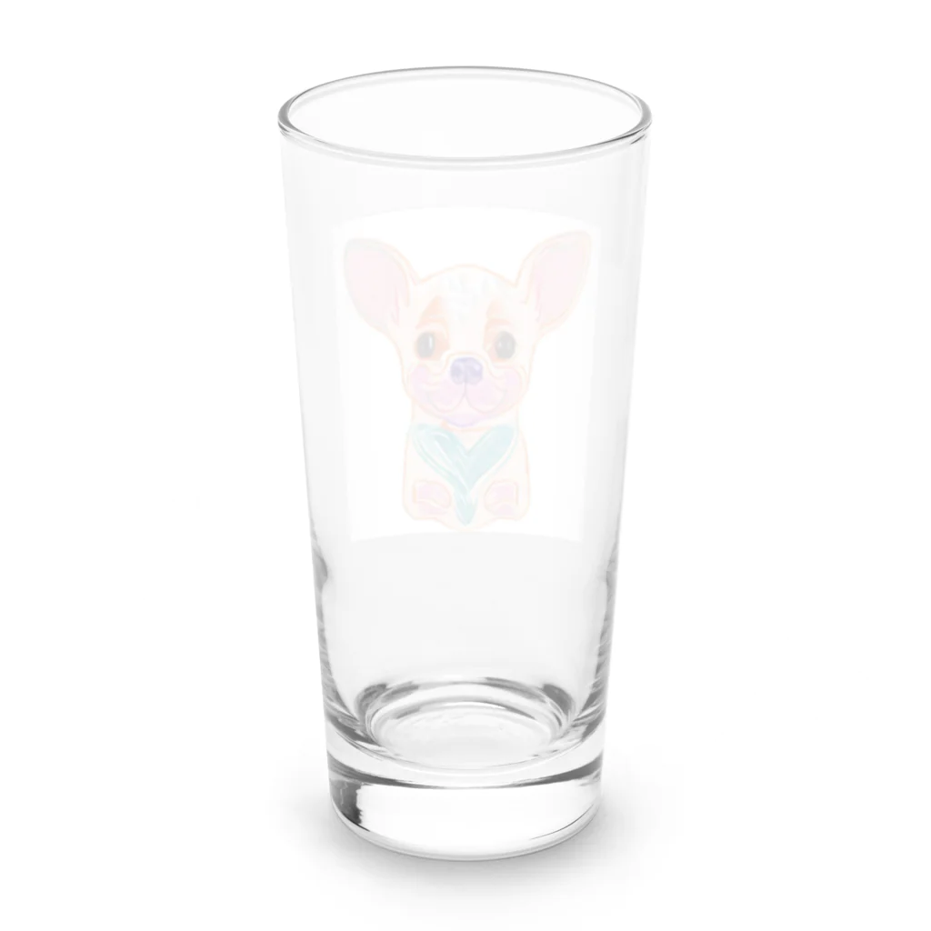 チワワ愛好家ショップの恋におちたチワワの物語 Long Sized Water Glass :back