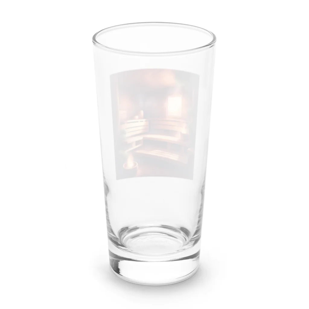 Ruru100の暖かみのあるサウナ Long Sized Water Glass :back