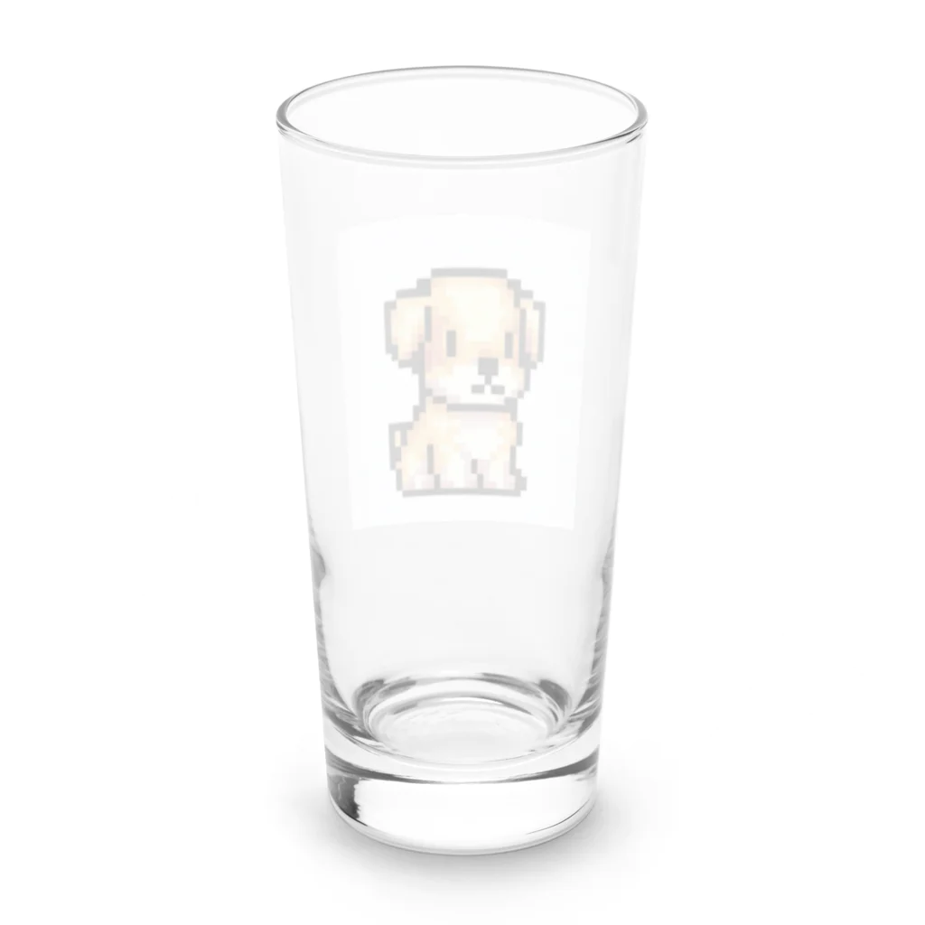 ebizo999のドット絵の子犬 Long Sized Water Glass :back