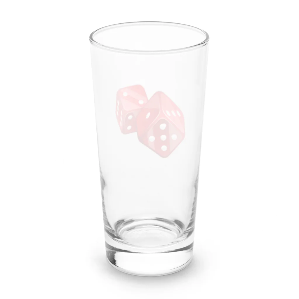 COOL&SIMPLEのRed Dice Long Sized Water Glass :back