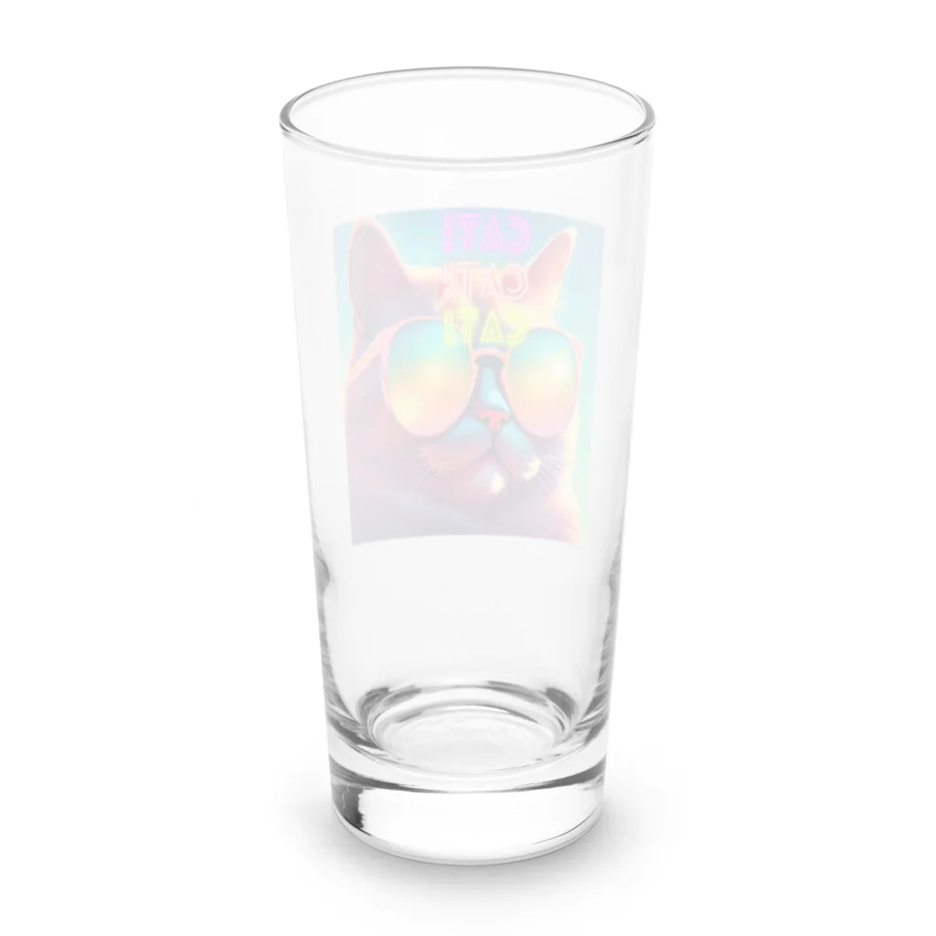 tatuuのShady Cat! Long Sized Water Glass :back