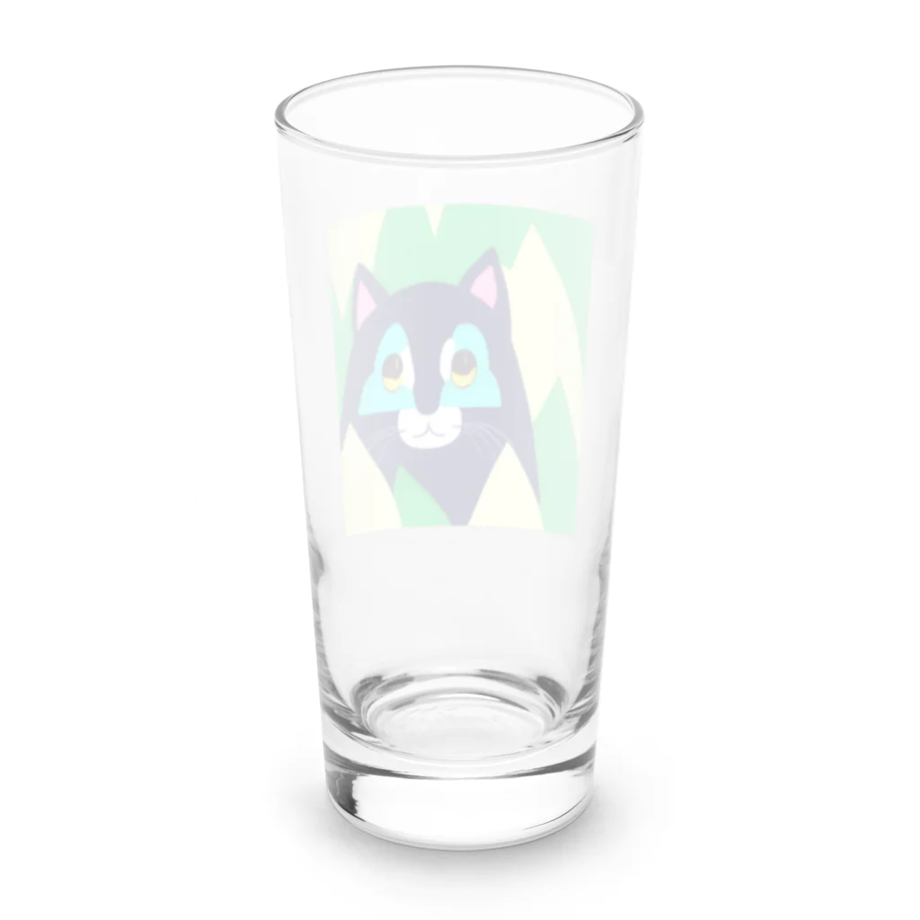 blue-tetraのこちらを覗くモノ Long Sized Water Glass :back