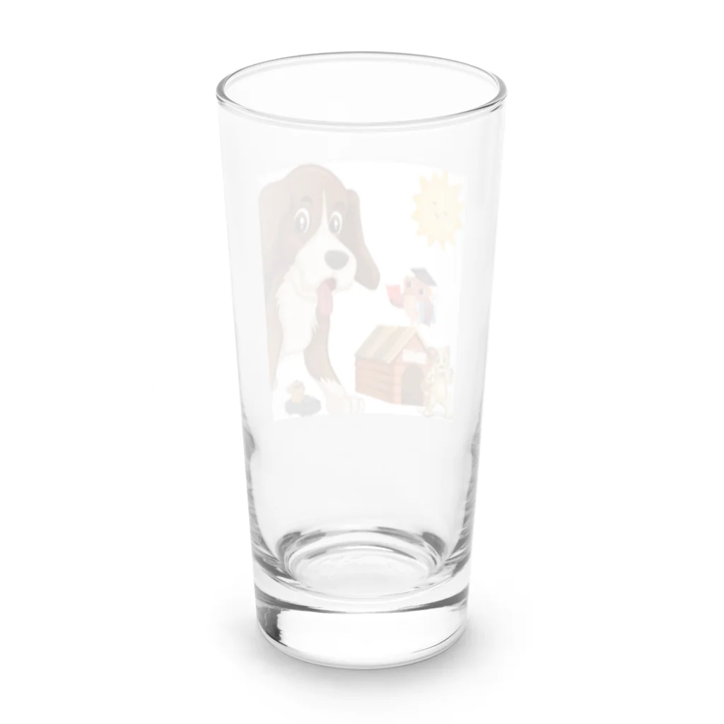 キイロチャンのアニマル学校 Long Sized Water Glass :back