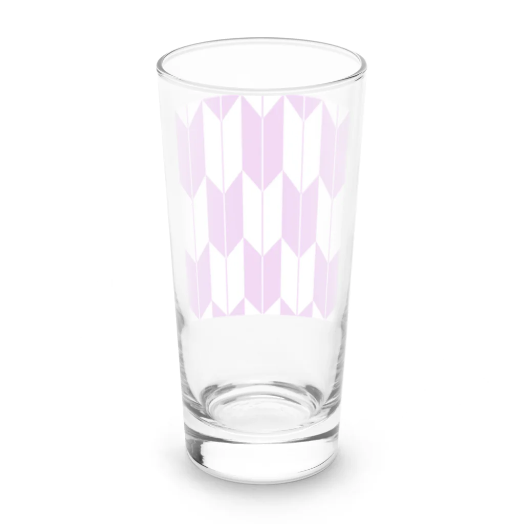 あかずきん工房の矢絣　四角　和柄 Long Sized Water Glass :back