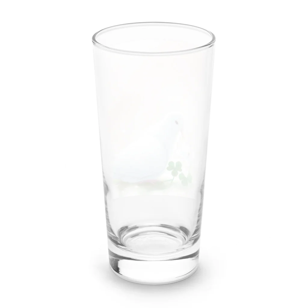 こりすまるの夢幻　鳩　和み Long Sized Water Glass :back