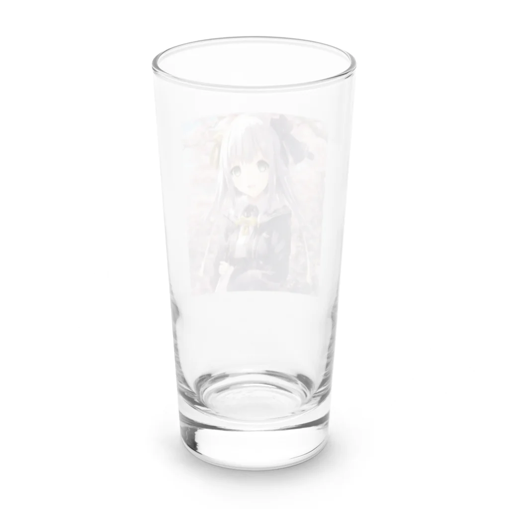 wonderのスクール萌え女子 Long Sized Water Glass :back