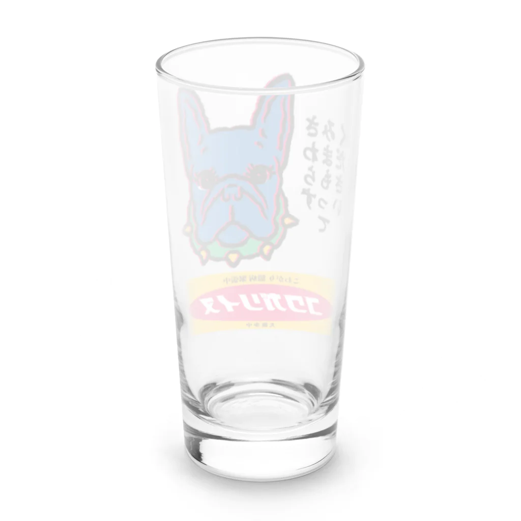 原田ちあき（犬猫）のブルちゃん２ Long Sized Water Glass :back