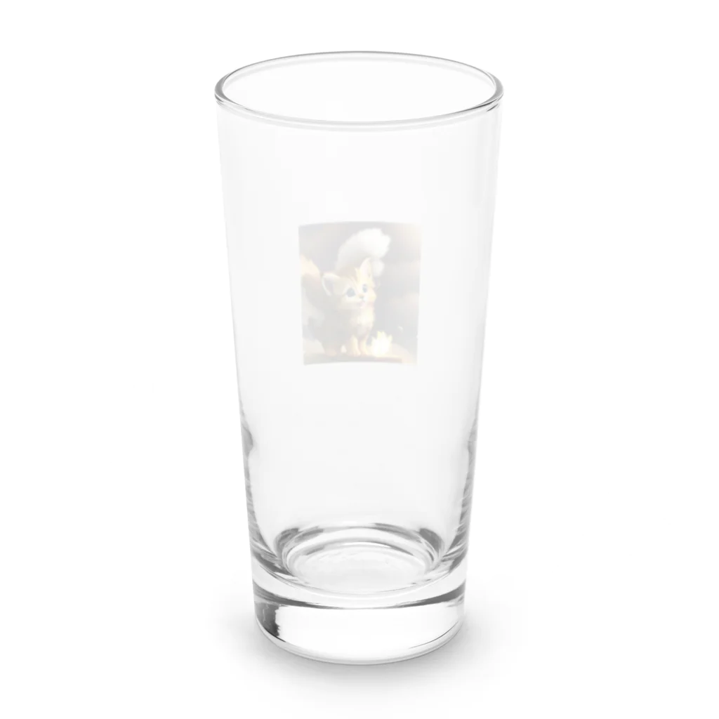 Angel Wingのにゃんこ天使 Long Sized Water Glass :back