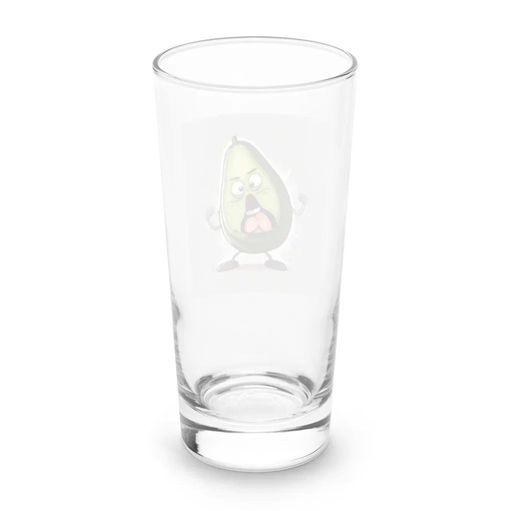 takanori5のアングリーダンシングアボカド Long Sized Water Glass :back