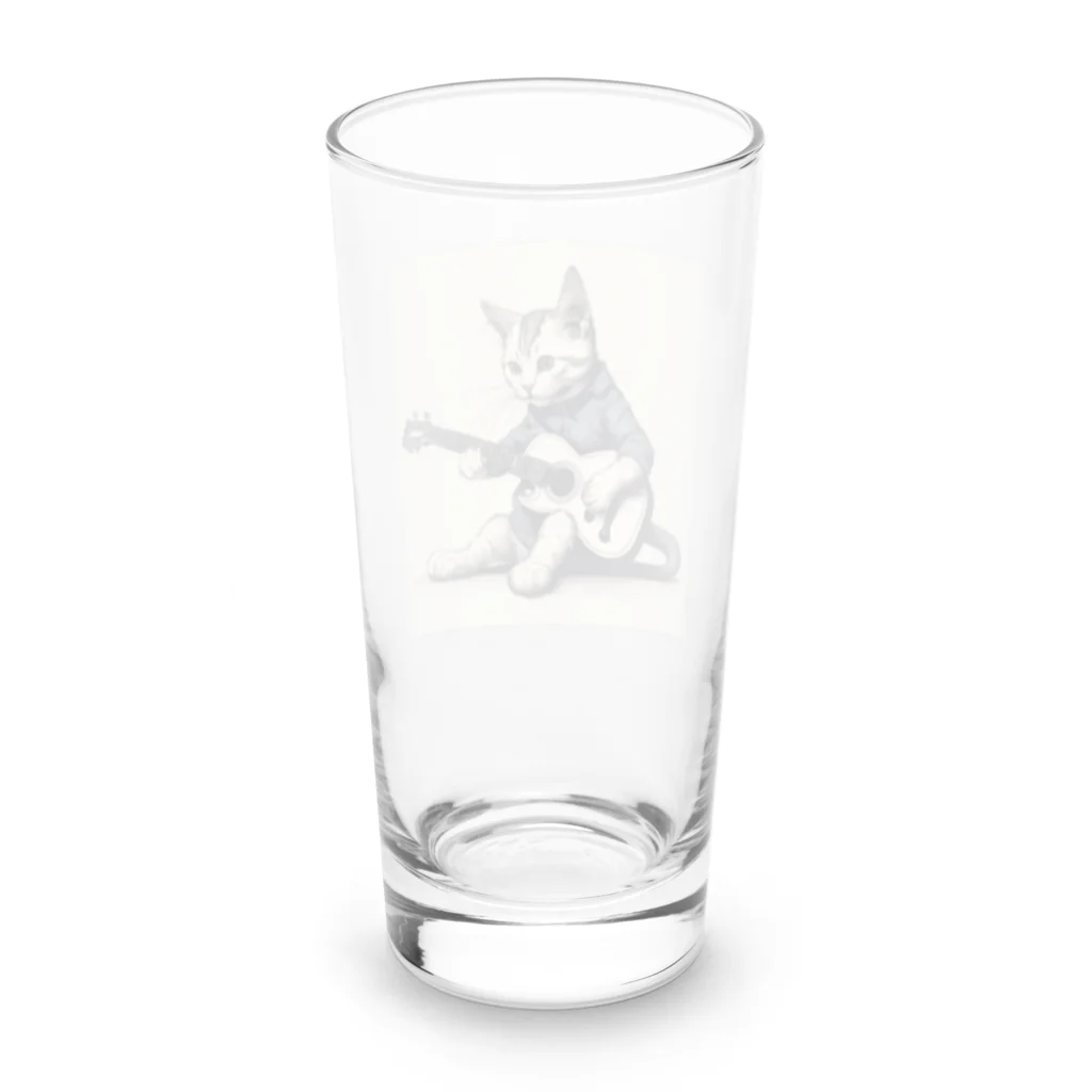 Sing Together のギタにゃん Long Sized Water Glass :back