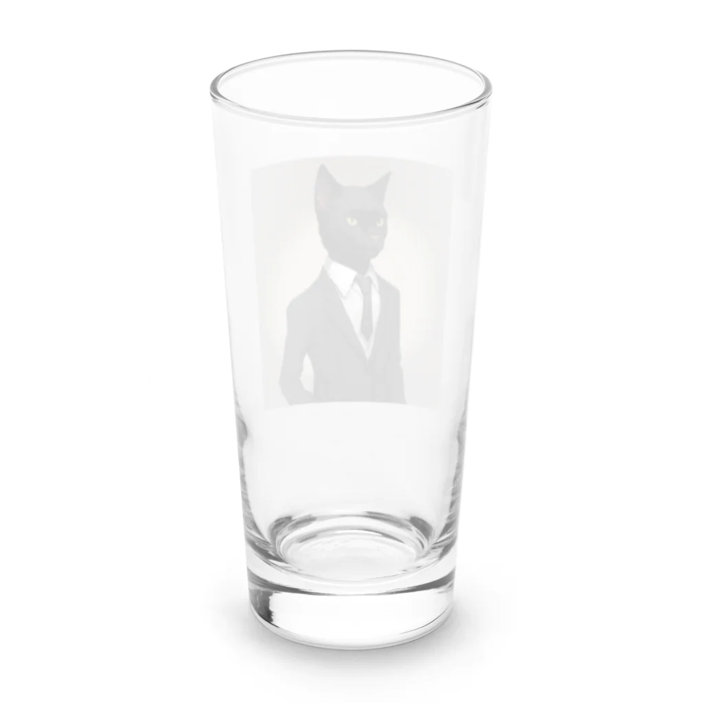 妄想animalのエージェント・キャット🐈‍⬛ Long Sized Water Glass :back